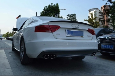 AUDI A5 2009-2016 IÇIN UYUMLU SPOILER - PIANO BLACK (PARLAK SIYAH)